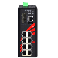 10-Port Industrial PoE+ Managed Ethernet Switch, w/8*10/100/1000Tx (30W/port) + 2*100/1000 SFP Slot