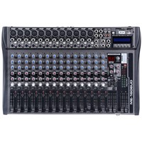 16 channel professional analog Mixer Console with USB, SD, LCD display, 16 effects
