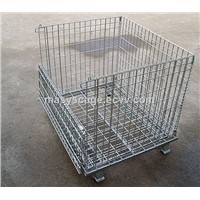 Foldable Galvanized Welded Wire Mesh Storage Cage