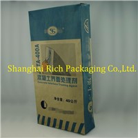 25kg brown square pasted bottom mineral powder kraft paper bag