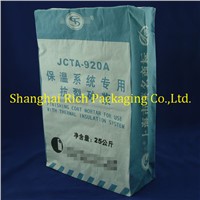 25kg mortar kraft paper bag good quality multi-layer PE film linner