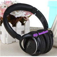 Q1 bluetooth headband headphone black headphone with FM radio and tf card slot