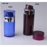 30ml 50ml Plastic Cosmetic Round Airless Bottle