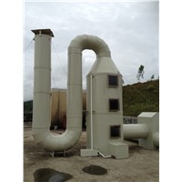 FRP air purification tower for Acid gas active carbon for air purification FRP acid mist