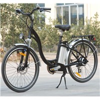 City Lithium Battery Electric Bicycle with LED Headlight (TDE-001)