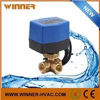 Water Flow Control Ball Valve with Electric Actuation