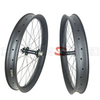 26&amp;quot; fat bike carbon wheels 35mm depth 68mm wide 32/32h