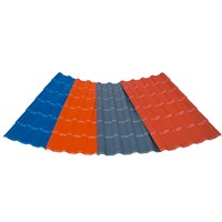 New Type Waterproof Performance Corrugated Plastic Pvc Roof Tile Glazed tile roof