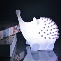 led hedgehog night light table lamps with animals color changing decor for baby bedside night lamp