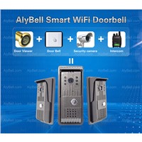 WiFi Wireless Vandalproof Waterproof IP55 P2P Video Intercom Door Bell for Android/iOS Smartphone