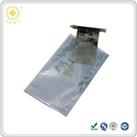 Open top electromagnetic waves shielding material plastic packaging bag