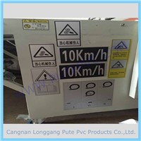 PT-ST-005 Adhesive security warning attention sticker PVC Customized Adhesive Warning Label