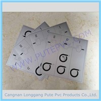 PT-ST-006 Adhesive security warning attention sticker PVC Customized Adhesive Warning Label