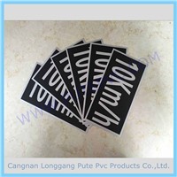 PT-ST-009 Adhesive security warning attention sticker PVC Customized Adhesive Warning