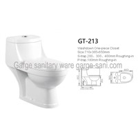SASO toilets washdown one piece toilet 4inch water outlet