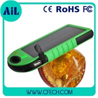 Waterproof 8000mah Solar Power Bank