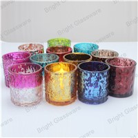 colorful glass candle holder for wedding