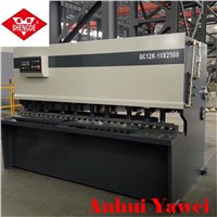 Anhui yawei QC12Y 4x2500 metal cutting machine  hydraulic shearing machine