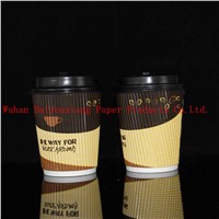 Customized Logo 14oz Disposable paper cup with lids