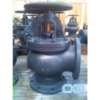 JIS marine cast iron angle valve 5K F7306
