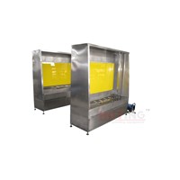 Manual screen washout booth with back light