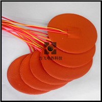 custom  round flexible silicone rubber heater