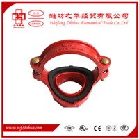 FM UL approval ductile iron grooved fittings mechanical tee