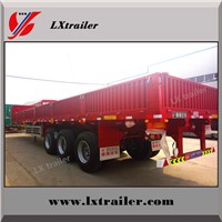 Liangxiang removable dropside cargo flatbed semi trailer with side wall