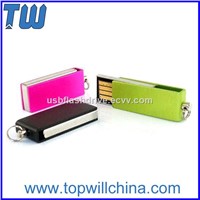 Mini Slim Metal Twister USB Flash Drives 2GB 4GB 8GB 16GB 32GB with Free Logo