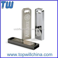 Slim Rectangle Metal USB 3.0 Flash Drives 8GB 16GB 32GB with Free Company Logo &amp;amp; Accessories