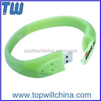 Cool Silicon Bracelet with Buckle Flash Drives Pen Drive Easy to Carry with You
