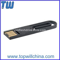 Hot Plastic Clip Office Usage USB Flashdrive Pen Drive for Company Promotion Gift
