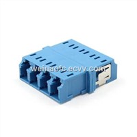 Fiber Optic Adapter LC-LC UPC Quad Singlemode Blue
