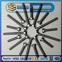 pure Molybdenum Thread Rods, moly Screw,Mo Nut and Washer