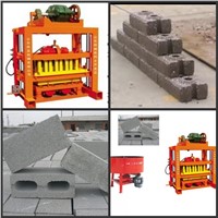 QTJ4-40 semi automatic hollow block making machine, Concrete block making machine price in africa