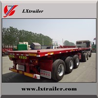Manufacturer 60Ton 3 axles 40ft container flatbed semi trailer