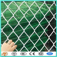 Factory Supply Galvanized and PVC Coated Golf Boundary Chain Link Fence Cyclone Fence