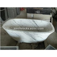 Cararra bath tub, white marble tubs, marble free standing tubs