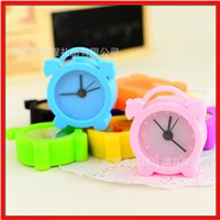 Fashion mini silicone table clock desk clock alarm clock-YC04001