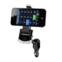 Car Smart Phone Holder With hands free FM Transmitte mp3 player USB charger