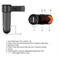 Dual usb car charger car Stereo bluetooth hands free kits FM transmitter