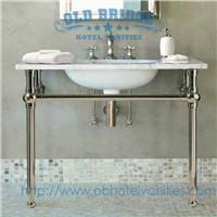 High quality Metal Bathroom Vanities with steel legs