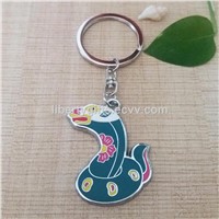 cute animal snake key chain
