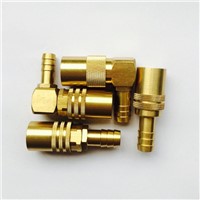 CNC turning parts brass female threaded pipe fitting(TSVK-206)