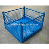 Warehouse Foldable Metal Wire Mesh Pallet Cage