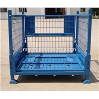 Stackable Wire Mesh Container for Forklifts