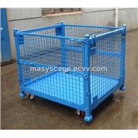 Warehouse Storage Secure Folding Wire Mesh Container Used for Storage
