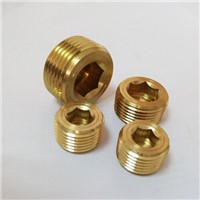 Hex brass pipe plug 1/8 allen npt cheap price