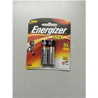 Blister package Energizer AA LR6 Alkaline battery Made in Singapore