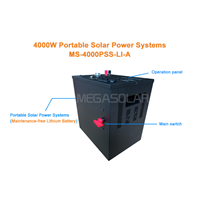 Eco friendly 4KW portable solar generator system for home